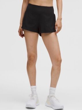 Lululemon Speed Up LR Short 2.5” *Lined Black Sz 12 NWT